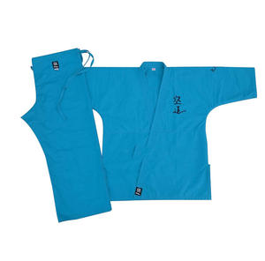 ชุดยูโดผ้าฝ้ายแท้ 100% ระดับมืออาชีพ สำหรับศิลปะการต่อสู้ ระบายอากาศได้ดี ยืดหยุ่น น้ำหนักเบา พร้อมโลโก้ด้านหน้า - Product Image 1