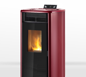 Poêle à granulés de bois à alimentation automatique pour villa, grande puissance calorifique, contrôle de la température, design contemporain, aluminium moulé - Product Image 4