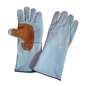 Gants de soudage en cuir de vachette anti-brûlure anti-coupure anti-feu personnalisés Protection de la sécurité industrielle Caractéristiques antidérapantes Gants de sécurité - Product Image 3