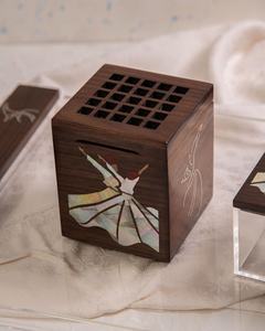 Quemador de incienso de madera de lujo, perla con incrustaciones para la madre de Ramadán Eid de Vietnam, novedad - Product Image 2