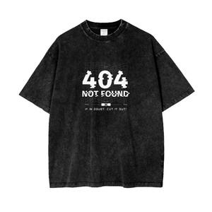 Camiseta de hombre lavada con ácido de algodón 100% con logotipo personalizado | Camiseta de hombro caído de gran tamaño de peso pesado con serigrafía - Product Image 5