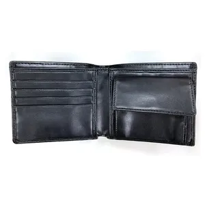 Custom Logo Pocket Short Wallet: Premium Genuine PU Leather for Men - Top OEM Supplier