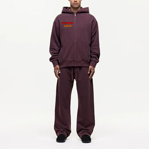 Chándal atlético con cordón de calidad superior para hombre, venta al por mayor, logotipo impreso personalizado, ropa de invierno, más 100% algodón sólido - Product Image 1