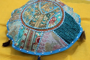 Cojín de meditación Masala Funda de almohada de piso | Asientos de piso indio - Product Image 5