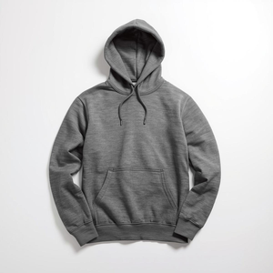 Sweat à capuche en polaire épaisse brodée 500 GSM en polyester/nylon pour l'hiver avec options de marque privée OEM/ODM - Product Image 1