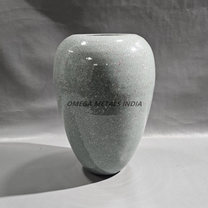 Hot Selling <b>Decorative</b> Round Metal <b>Vase</b> with Swirling Abstract <b>Stone</b> Pattern and Premium Craftsmanship <b>for</b> Luxury Interiors - Product Image 5