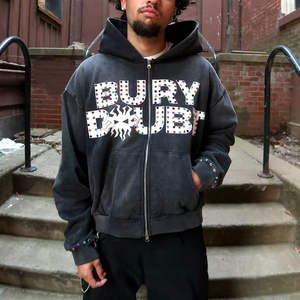 Sudadera con Capucha Extra Grande de Invierno para Hombre, Diseño Ecológico y Resistente al Viento con Aspecto de Diamante de Lujo - Product Image 1