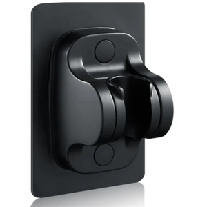 Black Nano Self-Adhesive <b>Shower</b> Head Holder Bracket 15 kg Capacity Bathroom <b>Accessory</b> - Product Image 1