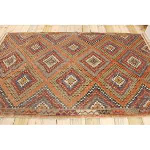 Tapis vintage 5x8,1 pieds, grand tapis turc, tapis persan rouge - Product Image 2