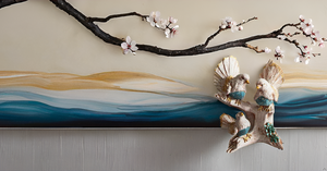 Statue d'oiseau en résine créative moderne pour la décoration intérieure de la maison et de la pelouse Statue d'oiseau de jardin de sérénade printanière faite à la main pour les mariages - Product Image 4