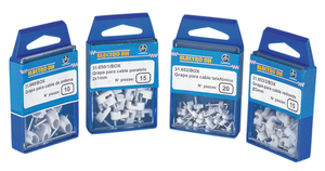 Scatola da 10 fermacavi rotondi bianchi da 8 mm. (Electro DH 31.653/8/BOX) - Product Image 2