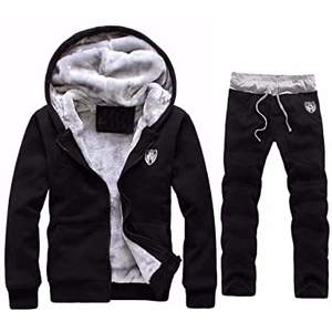 Ensemble de survêtement pour homme de haute qualité, confortable, en polaire respirant, taille élastique, pantalon de jogging, vêtements de sport pour la course à pied et la salle de sport - Product Image 3