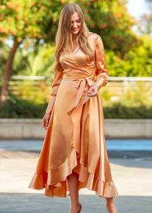 Satén Seda Dama DE HONOR Sólido Satén Batas Fiesta nupcial Batas Monograma Seda Kimono Bordado Dama DE HONOR Regalos Bata de boda - Product Image 2