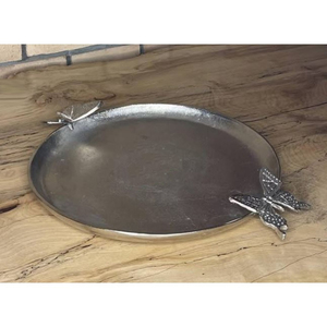 ถาดเสิร์ฟผลไม้รูปใบเมเปิ้ลแนววินเทจเครื่องครัวที่ทำจากโลหะเงินโดยของสะสมในบ้าน - Product Image 4