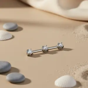 Collar de Plata con Circonita Cúbica para Mujer, Estilo Diario, con Colgante de Barra de Forma Geométrica, Chapado en Rodio, Cadena de Caja, Joyería - Product Image 3