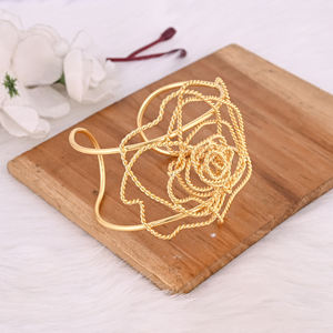 กำไลข้อมือทองเหลืองชุบทองเหลืองกำไลข้อมือแฟชั่นอินเทรนด์แบบเปิดปรับได้เครื่องประดับแฮนด์เมดสำหรับผู้หญิงขายส่ง - Product Image 3