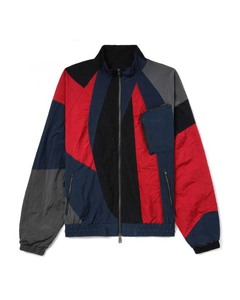 Chaqueta cortavientos de nailon de bloque de Color informal para exteriores de alta calidad chaqueta a prueba de viento transpirable de Color de retazos de calle de talla grande - Product Image 1