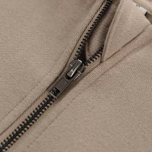 Hoodie court zippé élégant pour femme, style vintage, double couture, tissu doux, idéal pour l'extérieur - Product Image 4