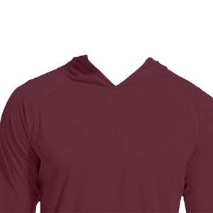 Invierno al aire libre transpirable compresión con capucha camisa hombres ajustable gimnasio Fitness secado rápido Flexible ligero rendimiento camisas - Product Image 3