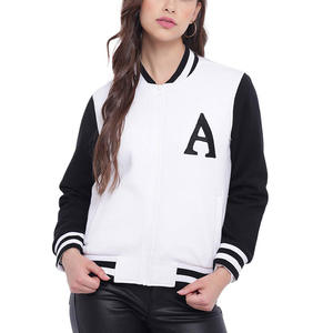 New Style Thermal Wool Women Varsity <b>Jacket</b> Custom Clothing Fashion Streetwear Crop Baseball Bomber HipHop <b>Jacket</b> Leather Sleeve - Product Image 1