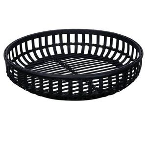 Enduit de poudre noire finition plat de service fête de mariage décoration de table restauration plateau de service vaisselle plat de service alimentaire - Product Image 1