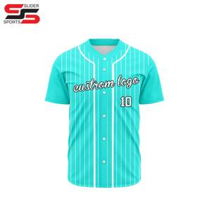 Venta al por mayor de fábrica Uniforme de béisbol Diseño libre Camisa de béisbol para hombres Camiseta de béisbol personalizada - Product Image 3