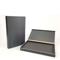 Nouvelle conception Boîte de verrouillage portable en bois noir pour téléphone portable avec minuterie de désobéissance automatique et personnalisable par gaufrage