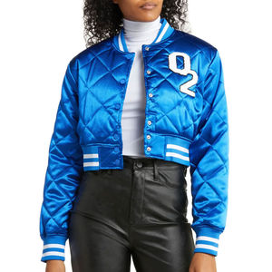 Precio razonable Chaqueta universitaria de satén para mujer Alta calidad Tallas grandes Transpirable y calidad premium Fácil de usar - Product Image 1