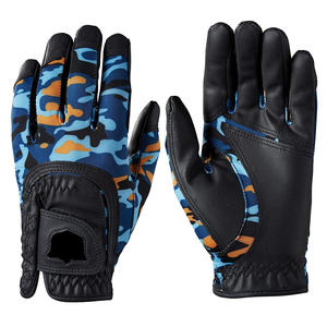 Venta al por mayor de guantes de golf para diestros y zurdos de los hombres logotipo personalizado impreso ropa deportiva de cuero genuino - Product Image 1