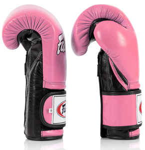 <b>Pink</b> <b>Lace</b> up Fair tex Boxing Gloves with Customized Logo Professional Training Sparing Fighting Boxing Gloves Genuine Leather - Product Image 5
