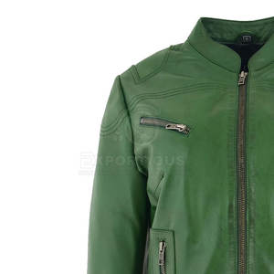 Chaqueta de cuero transpirable para mujer Chaqueta de cuero para mujer de la mejor calidad Chaqueta de cuero genuino para mujer a la venta - Product Image 3