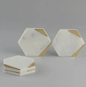 Posavasos de mármol para taza de café, soportes para bebidas para protección de mesa y artículo decorativo para el hogar, posavasos de mármol - Product Image 4