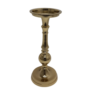 Bougeoir en métal Porte-bougie antique en or décoratif pour la maison pour la décoration de mariage - Product Image 6