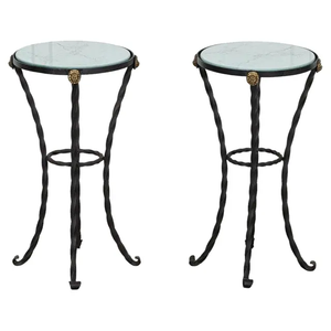 Classique Thème Fer Base Table D'appoint Pistolet Noir Table D'appoint De Luxe En Métal Moderne Nordique Table D'appoint Pour Salon De Luxe - Product Image 1