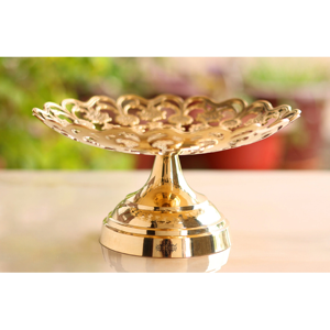 ตะกร้าเก็บลวดโลหะตกแต่งคุณภาพสูงสุดพร้อมรูปร่างกลมชุบทองสําหรับตกแต่งบ้าน - Product Image 3