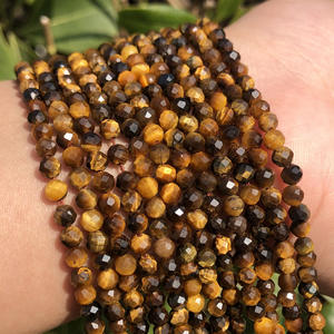 หินอัญมณีธรรมชาติแท้ขนาด2มม. 3มม. 4มม. ตัดตาเสือกุหลาบควอตซ์สีแดงอาเกตหลวมสำหรับทำเครื่องประดับ - Product Image 3