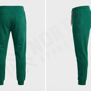 High Quality <b>Men</b> 100% Cotton Breathable Windproof Fleece Sportswear Customised Logo Printing Streetwear Style Hoodie <b>Trouser</b> Set - Product Image 2