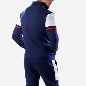 Conjunto de chándal con capucha y cremallera de bloque de Color personalizado para hombre, ropa informal de invierno, chándal transpirable con cierre de cordón, estampado 2 en 1 - Product Image 6