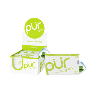 Goma de mascar sin aspartamo PUR Goma de mascar 100% Xylitol Natural con sabor a menta con la mejor calidad - Product Image 1