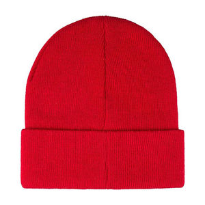 Gorro Jacquard Multicolor de lana 100% personalizado profesional, fácil de usar para clima frío, puño de punto de viaje con patrón de letras - Product Image 2