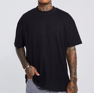 Vêtements de ville de luxe personnalisés pour hommes en coton surdimensionné côtelé t-shirt à col ras du cou et à épaules tombantes poids lourd 280gsm pour hommes Haus Industries - Product Image 5