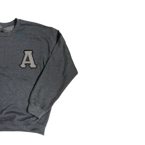 Sudadera de Forro Polar con Cuello Redondo para Hombre, Personalizada con Bordado Chenille de la Fraternidad Alpha PHI ALPHA, Transpirable, de Poliéster/Algodón, Talla Grande - Product Image 3