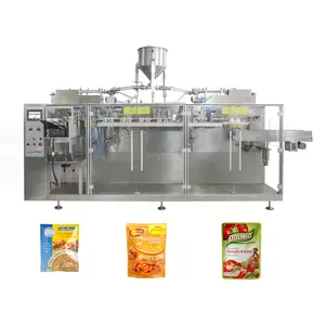 Máquina automática de embalagem de chá em pó para salgadinhos, milho, inhame, farinha de sementes vegetais, 500g, 1kg, saquinhos pré-fabricados