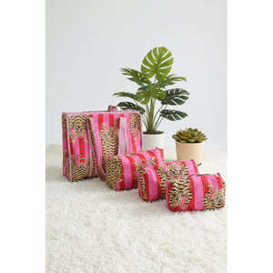 Bolso Bohomin Portátil con Estampado de Leopardo, Juego de 3 Piezas: Mini Bolso Tote, Bolsa Utilitaria y Estuche con Cremallera Resistente al Agua y Bordado - Product Image 1