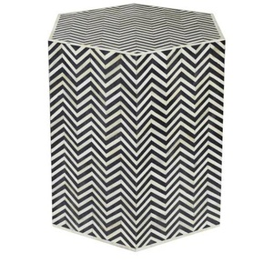 Table basse en métal en aluminium de finition d'incrustation d'os pour la table basse décorative faite à la main de meubles de chambre à coucher - Product Image 6