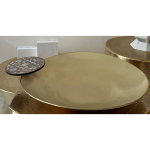 Présentoir de desserts de service au chocolat en métal doré de qualité supérieure pour la décoration de table à la maison et le mariage ou les fêtes - Product Image 3
