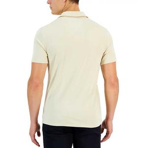 Camiseta Polo de algodón de verano de alta calidad con servicio OEM, tela de punto con patrón de estampado sólido de manga corta para hombres a la venta - Product Image 2