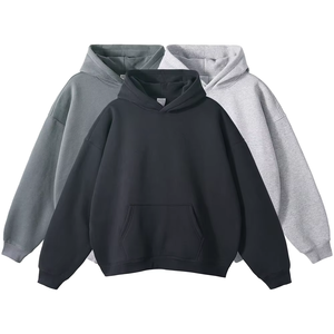 Wholesale Custom Printed 100% Cotton Fleece Winter Pullover Hoodie Unisex Plus Size High Quality Windproof Breathable Sweatshirt - Product Image 3