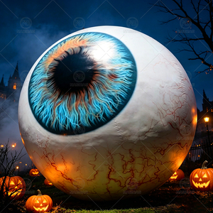 Œil gonflable d'Halloween personnalisé 0,8-10m, œil effrayant gonflable avec pupille et veine de couleur personnalisables pour la décoration de jardin d'Halloween - Product Image 3
