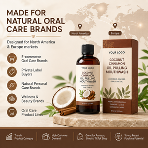 Enjuague Bucal Herbal OEM ODM con Aceite de Coco y Neem Ashwagandha - Product Image 5